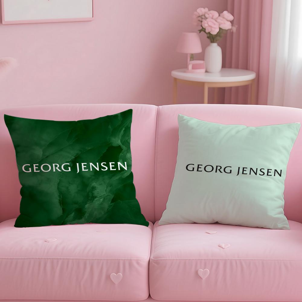 Klassische Schmuckmarke Georg Jensen Kissenbezug Weich und Leicht zu Waschen – Vielseitig für Sofa, Bett, Reisen und Büro