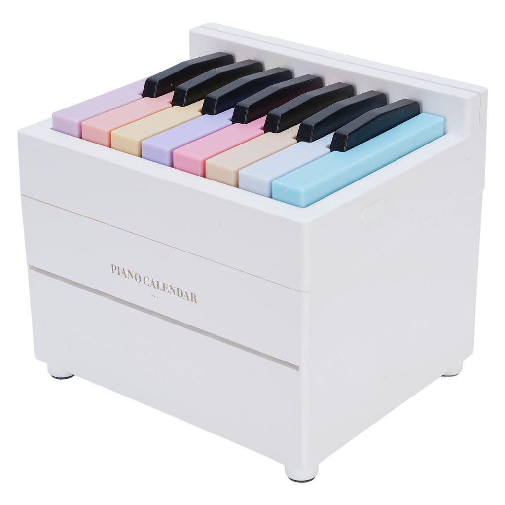 Piano Desk Calendar 2025   Time Date Display Playable Piano Calendar Gift with 27 Cards