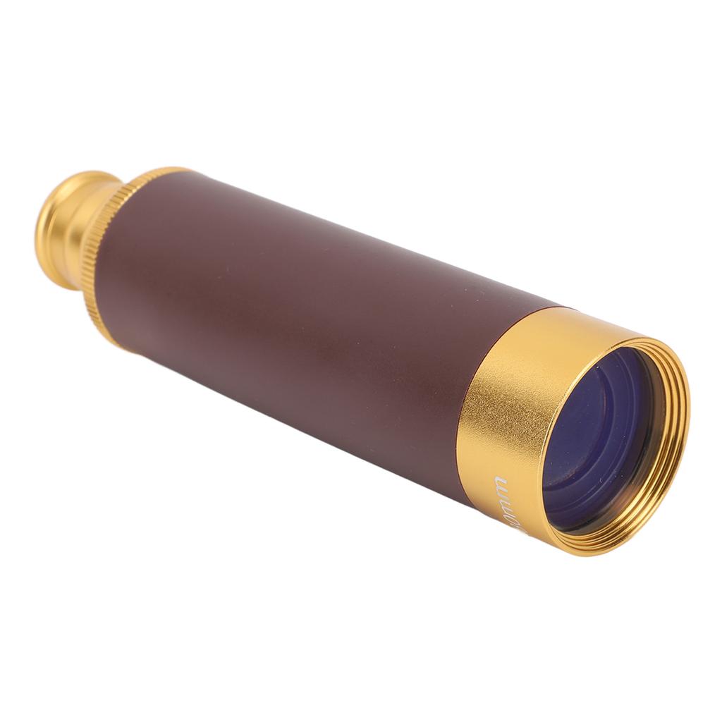 Pirate Monocular Telescope Handheld Monocular Telescope Compact Zoomable Metal Body 25x30 Collapsible 126m/1000m for Traveling