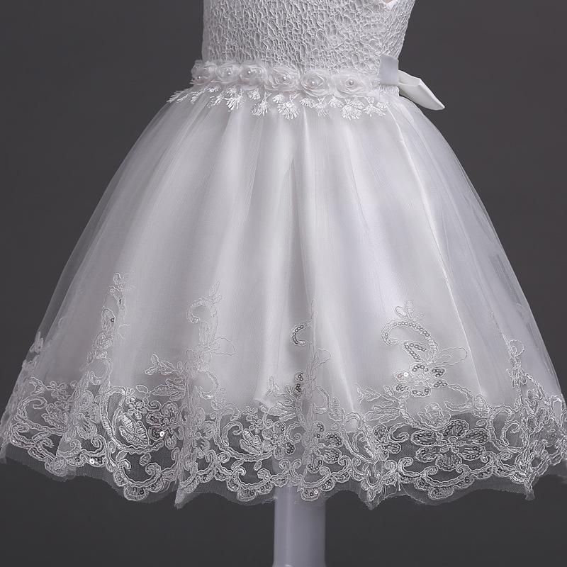 Children's Dress, Beaded Princess Wedding Dress, Fluffy Skirt, Summer Girls' Vest, Mesh Skirt