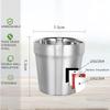 175ml Stainless Steel Double Walled Cups Stackable Set of 6 Coffee Cup Tea Chilling Beer Glasses for Home Travel Camping