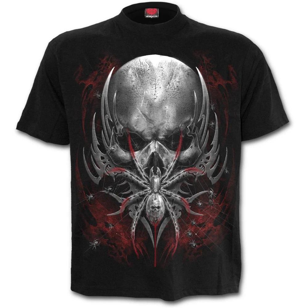 Spiral Direct Spider Skull T Shirt Fantasy Gothic Arachnoid S