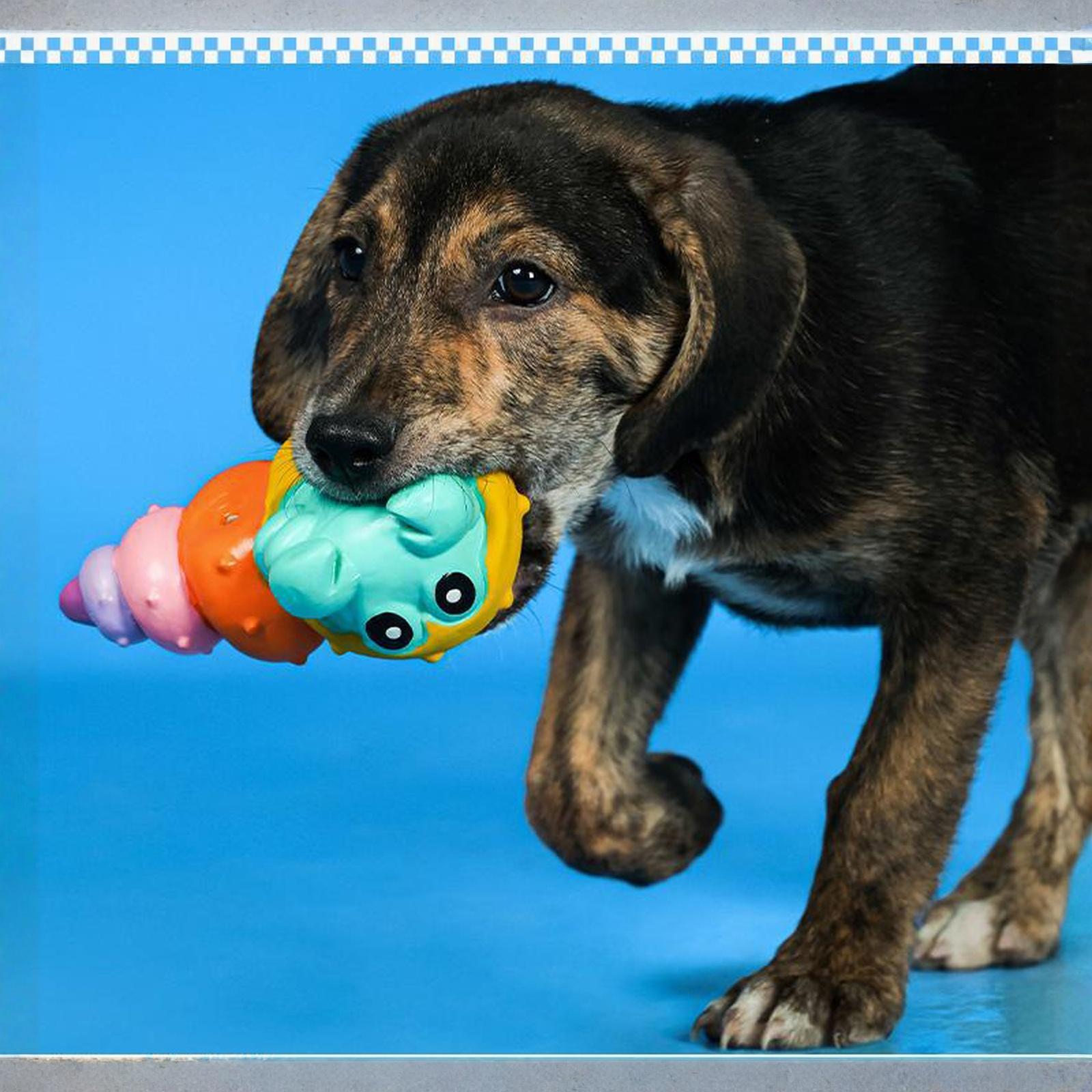 

New Pet Toy Jumping Shrimp & Crab Latex Squeaky Dog Toy Boredom Relief Self-Play Toy one size