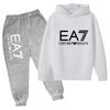 Kids Autumn Winter Hoodie Boy Girl 3-12Yrs Letter Print Clothing Casual Top+Trousers 2P Child Gift Brand Sports Coat Jogging Set