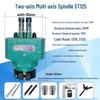 Xijiaer Adjustable Multi-Spindle Drilling & Tapping Head, 25-125mm CN Plug (adapter Included)