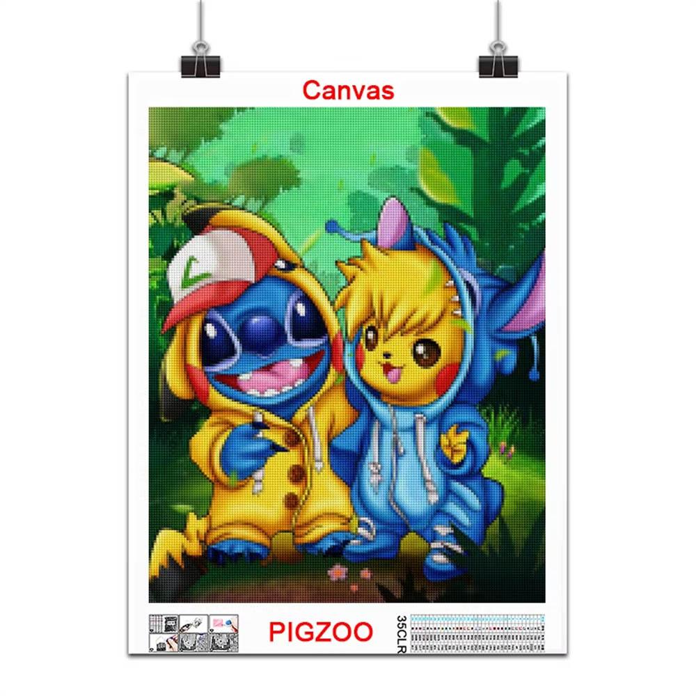 Disney Diamond Painting Pokemon Super Mario Pikachu Hello Kitty Home Decoration Full Square&Round Mosaic Embroidery Cross Stitch