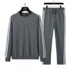 Costum Bumbac Bărbați Toamnă și Iarnă Casual Sport Lejer Oversized Hanorac și Pantaloni Set Două Piese