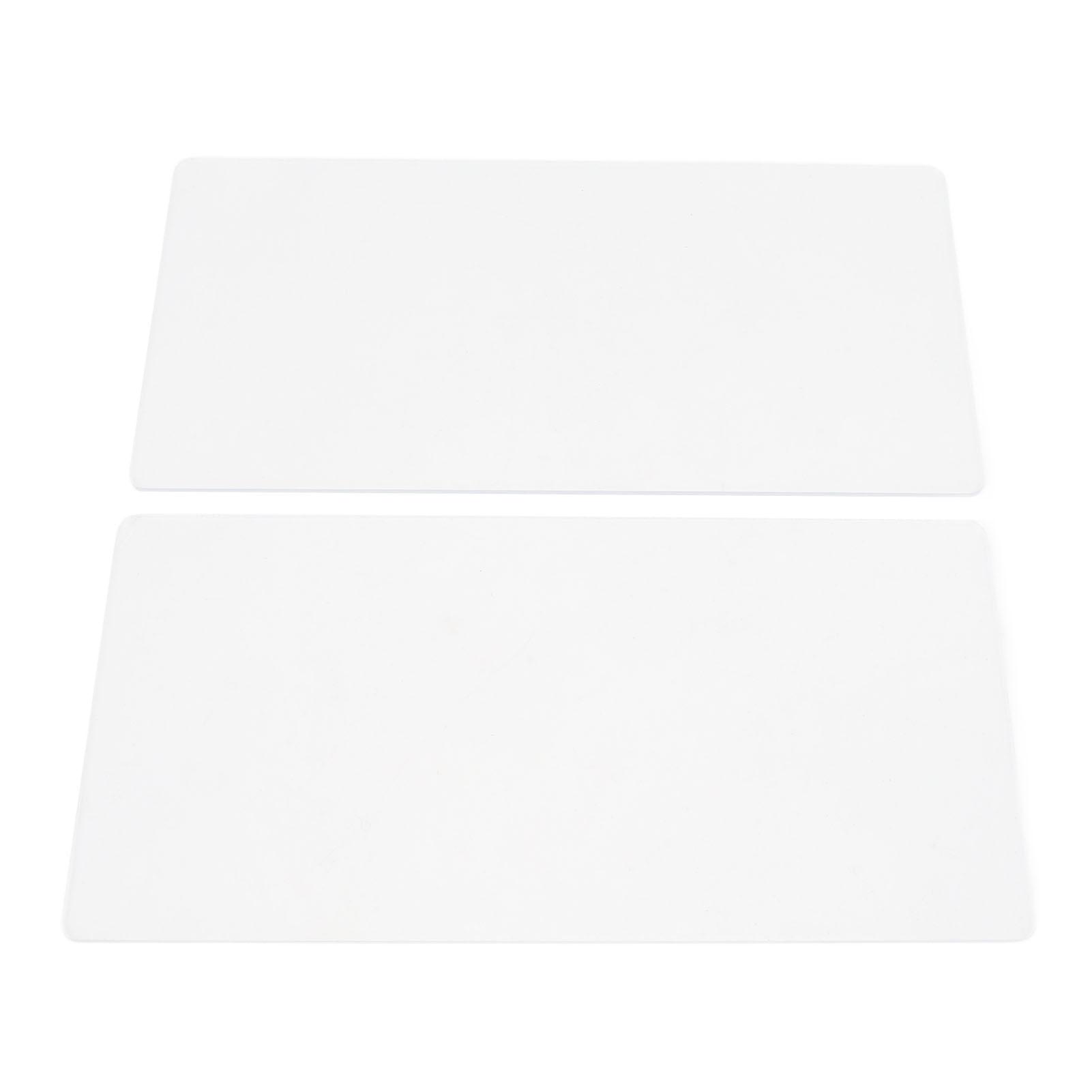 2PCS Embossing Mat Plates 3mm Thick Acrylic Backing Pad for Paper Leather Fabric Crafting Scrapbooking Card Making