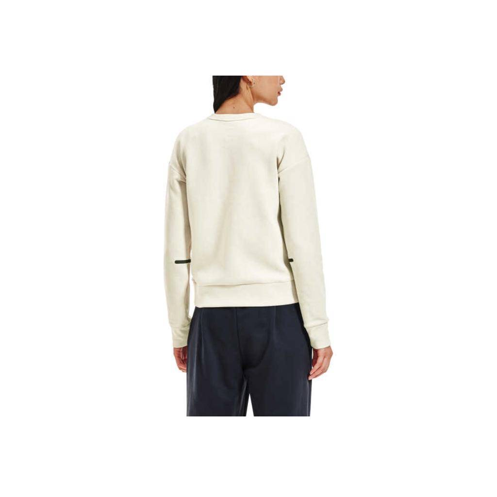 Under Armour Solid Color Training Crew Neck Pullover Sweatshirt Women Sweatshirt Light-Khaki 1379835-273