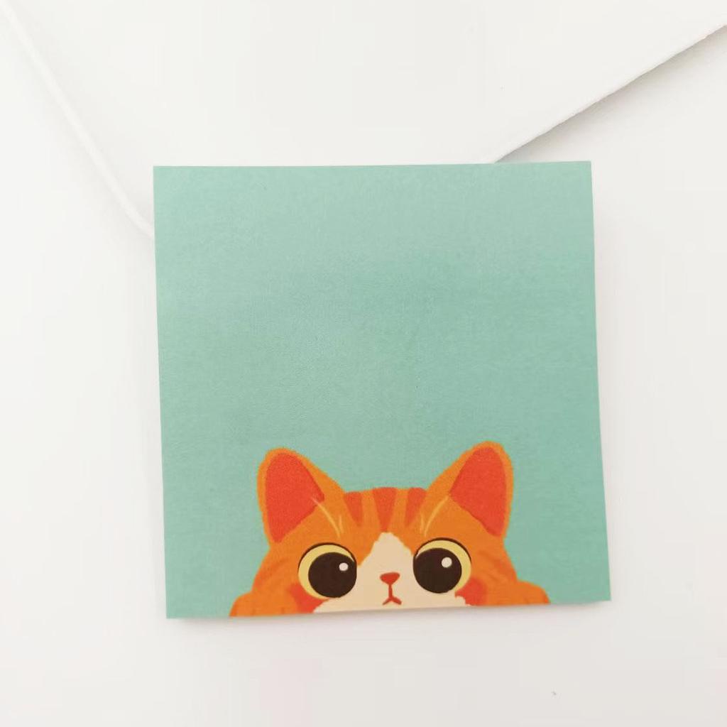 50 Sheets Creative Student Sticky Notes Paper Cute Animal Memo Notes Cartoon N Times Memo Pad School Gift Prizes Stationery