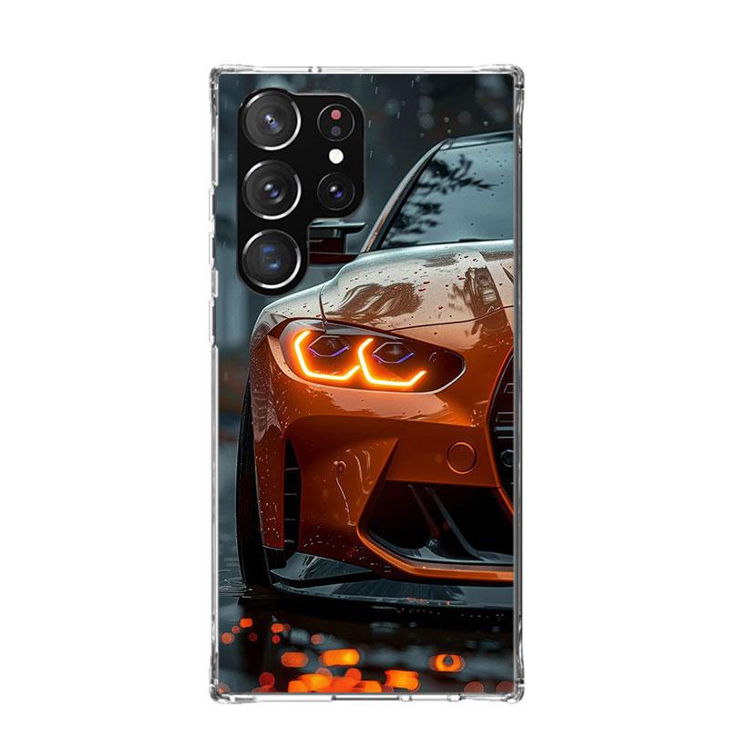Black White Sport for B-BMW Phone Case For Samsung Galaxy S26 Ultra S23 S24 S25 Edge S20 FE S21 S22 Plus Soft Print Shell Cover