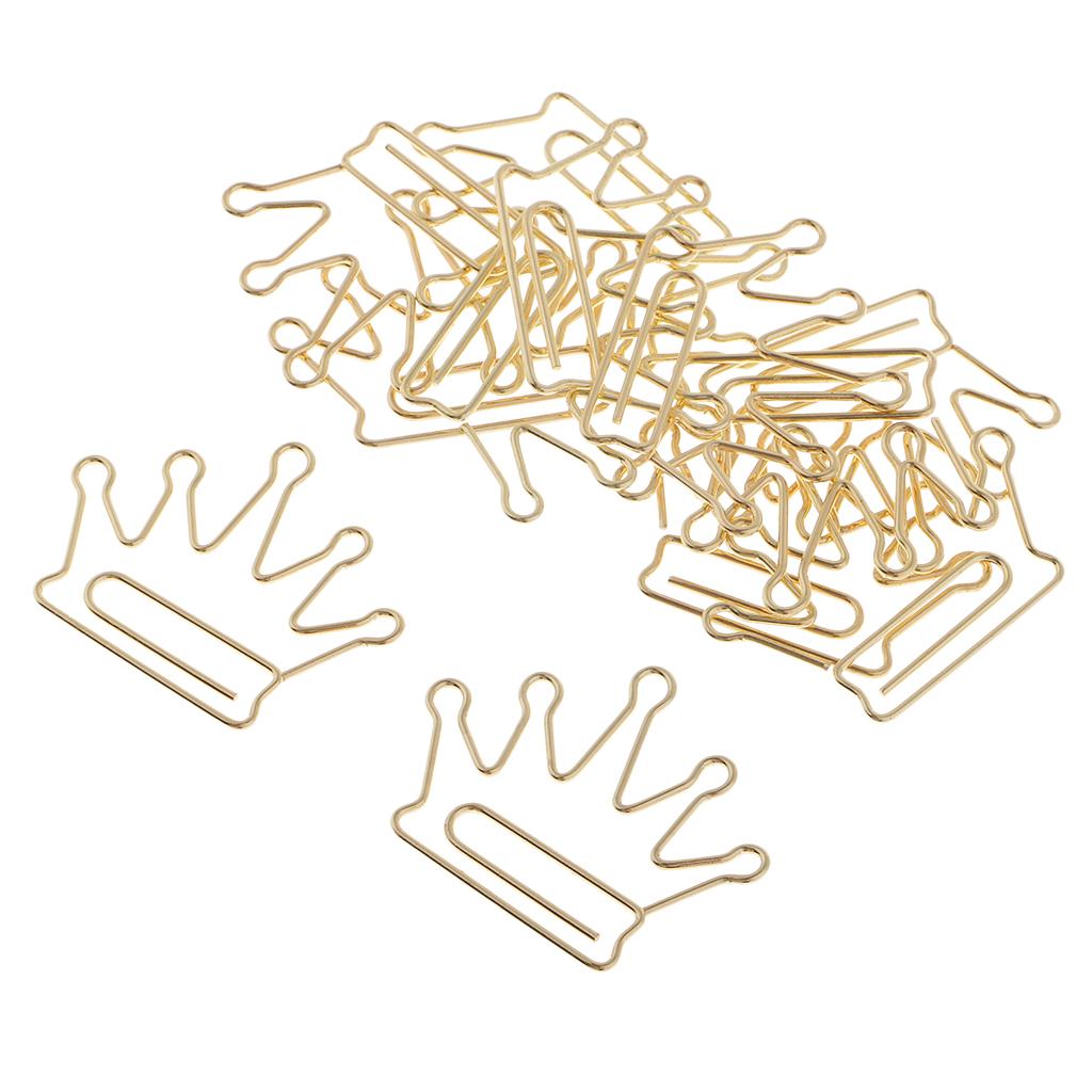 12 Packs Creative Cute Metal Paper Clips Bookmark
