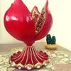 Asmaul Husna Embroidered Islamic Figurine | Symbol of Fertility Pomegranate Shape Statue | Islamic Living Room Decor | Islamic Table Decor