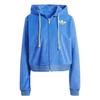 Womens/Ladies 70S Velour Oversized Full Zip Hoodie