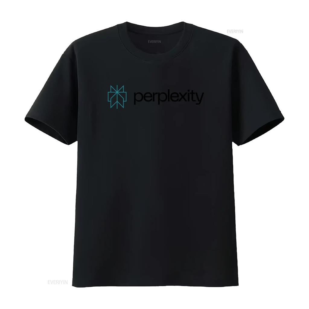 Perplexity AI T Shirt Cool Minimal Artificial Intelligence Tech for Vintage Washed Fashion Homme Top For Everyday Wear
