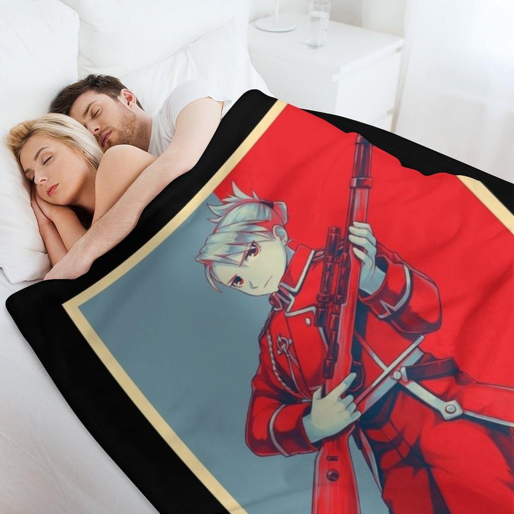 Hawkeye Riza - Poster Throw Blanket Retros Warm Wednesday Thermal Blankets