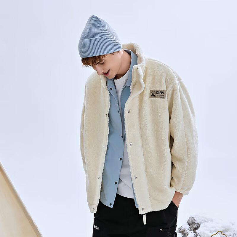 Kappa Unisex Stand Collar Teddy Fleece Jacket