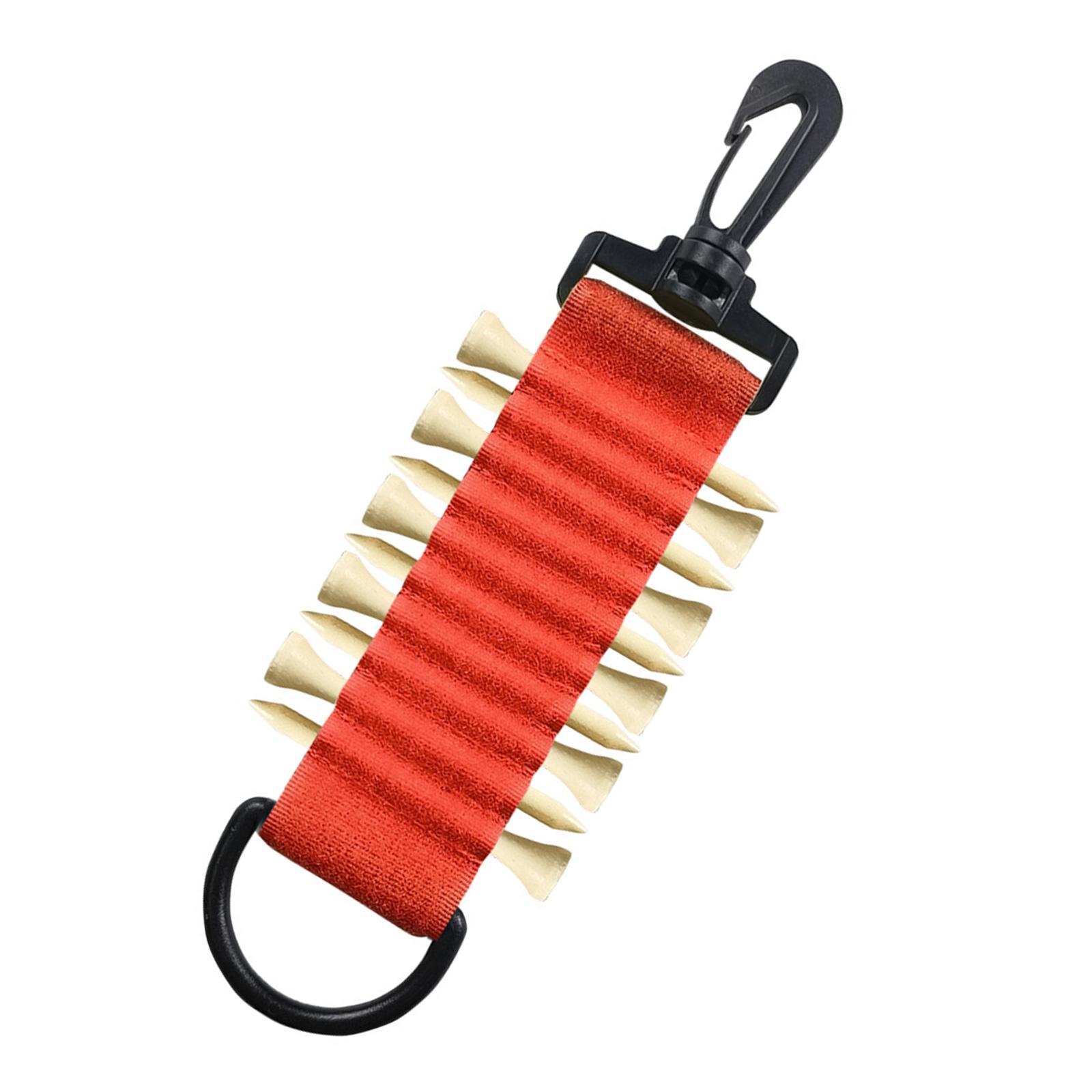 

Держатель для клюшек для гольфа с крючком для брелка для перчаток для гольфа, самоклеящийся держатель для переноски клюшек для гольфа, вмещает 10 клюшек для гольфа красный