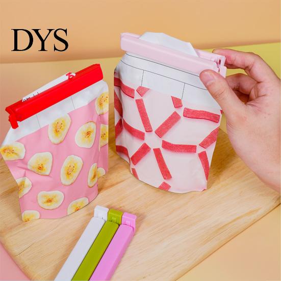Food Sealing Clip 5Pcs Bag Clips with Silicone Seal Reusable Airtight Small And Large Clamps for Chips Snacks Tea Leaves Kitchen Storage Organizer