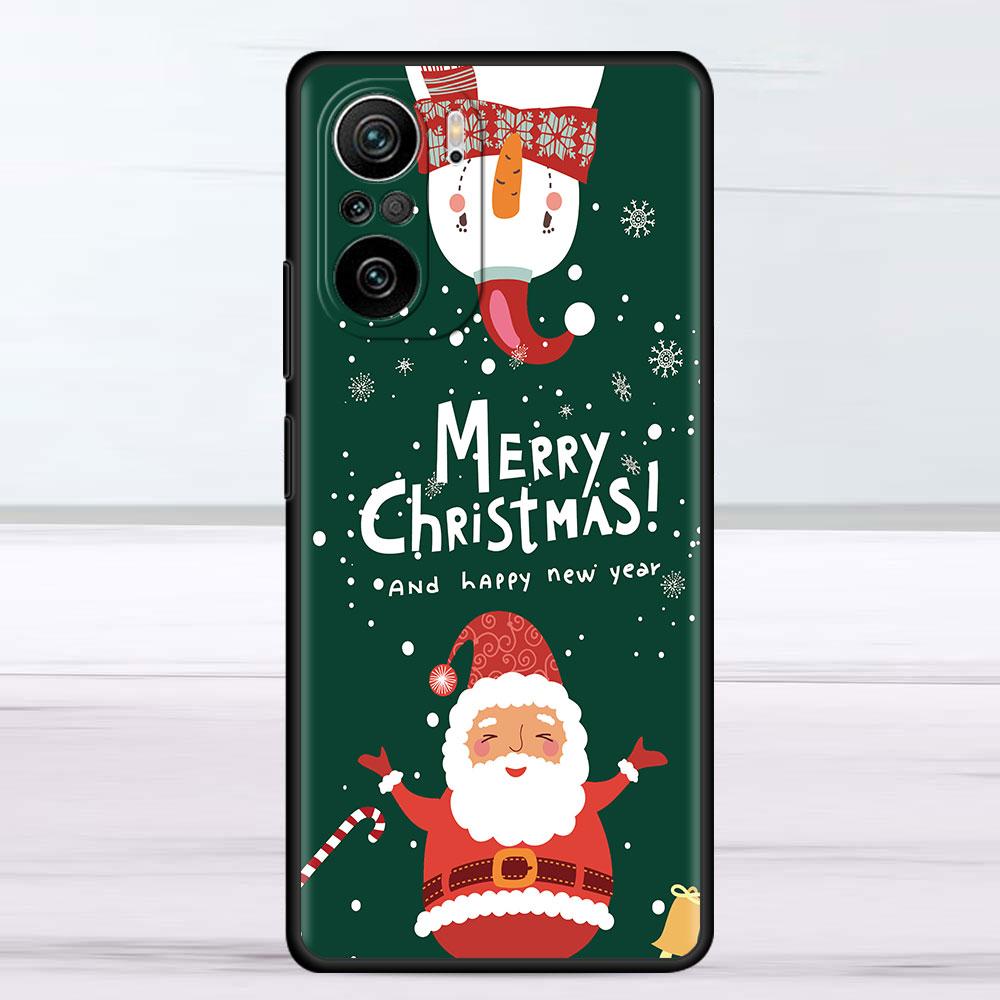 Snowman Christmas Case For Xiaomi Redmi Note 11 10 9S 9 K40 Pro 7 8 9A 9C 8T 9T 10C 10Pro Silicone Phone Shell