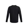 Under Armour Letter Logo Print Crew Neck Long Sleeve T-Shirt Men Tops Black 1385418-001