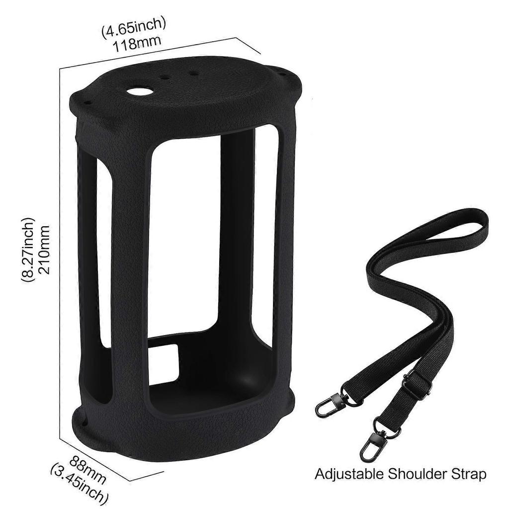 Travel Case Replacement for EVERBOOM Portable Waterproof Wireless Bluetooth-compatible Speakers Case Storage Bag Black