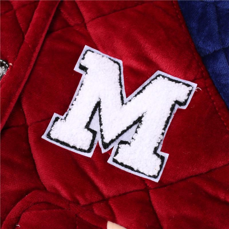 Dětské útulné pyžamo z křišťálového sametu - Silná prošívaná sada z korálového fleecu pro podzim a zimu