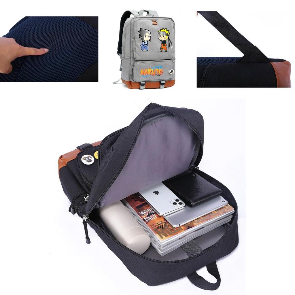 Sac à dos surdimensionné Naruto grande capacité pour le voyage et l'école