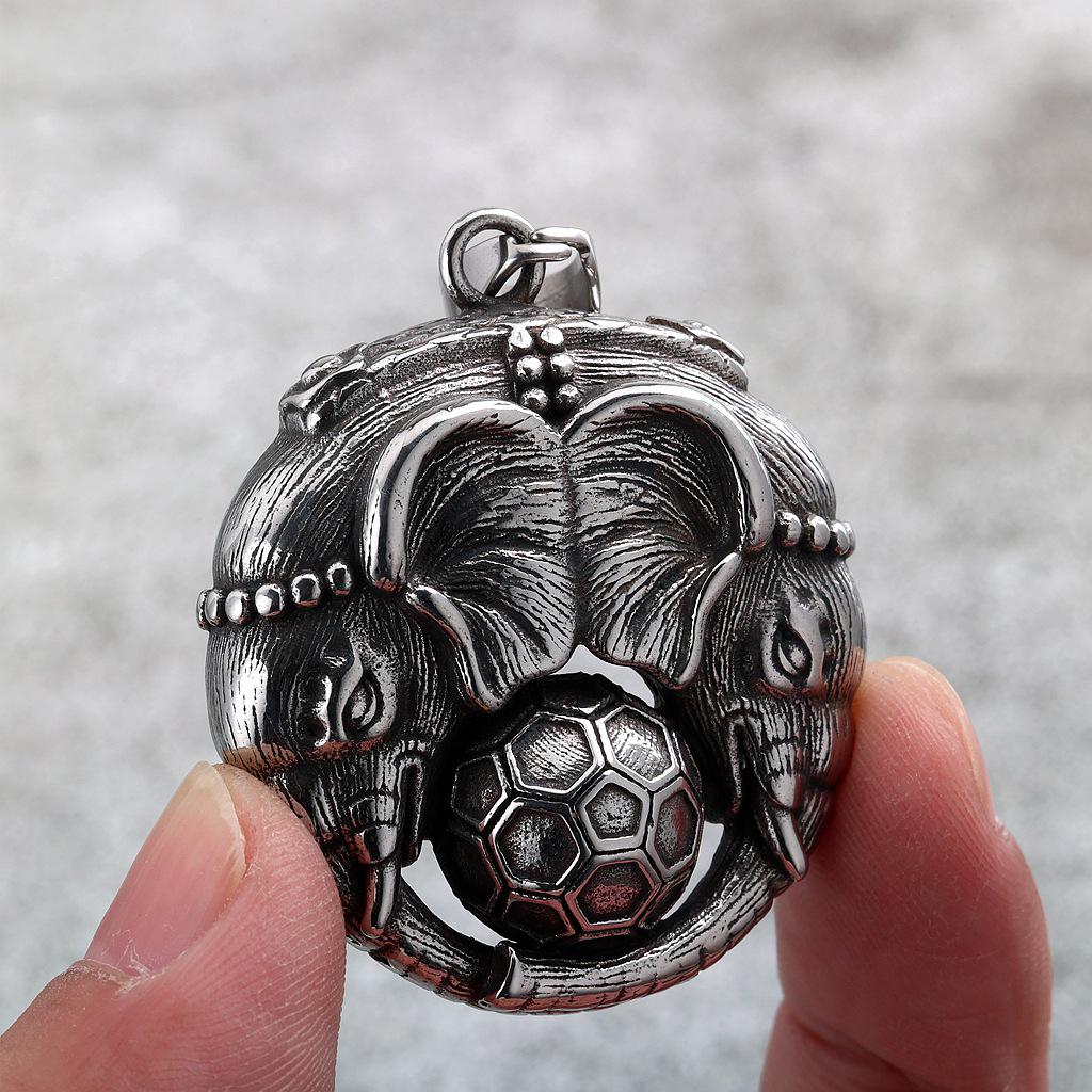 Unisex European Retro Elephant Pendant Necklace