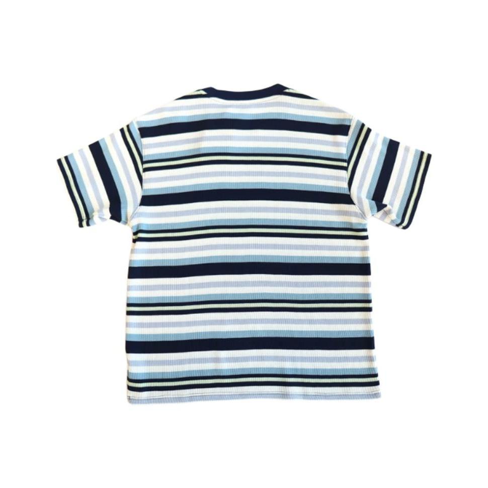Li-Ning Striped Letter Breathable Versatile Casual Short Sleeve T-Shirt Men Tops AHSV493-2