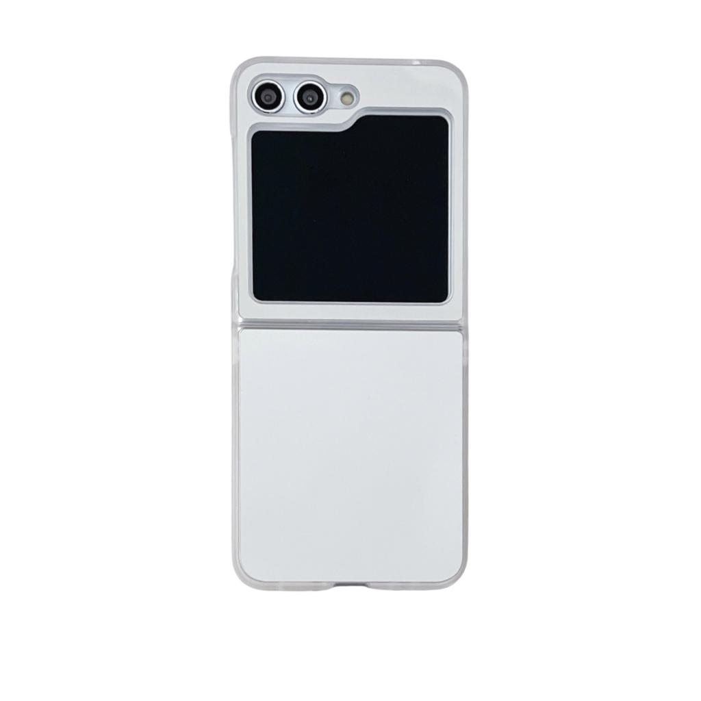 Luxury mirror applies to Samsung zflip7 mobile phone case folding screen Muse makeup mirror zflip6 anti-drop protective case