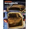Car Trunk LED Light Strip 4m Waterproof Outdoor Picnic Lighting Ambient Lighting Easy Installation Battery-Free