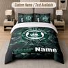 Custom Bedding Set Plymouth Argyle FC Pattern, Print Name Text 1 Duvet Cover Plus 2 Pillowcases Home Textile