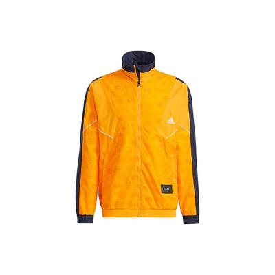 Raštuotas sportiškas prigludęs švarkas vyrams Viršutinis drabužis Oranžinis HE9889