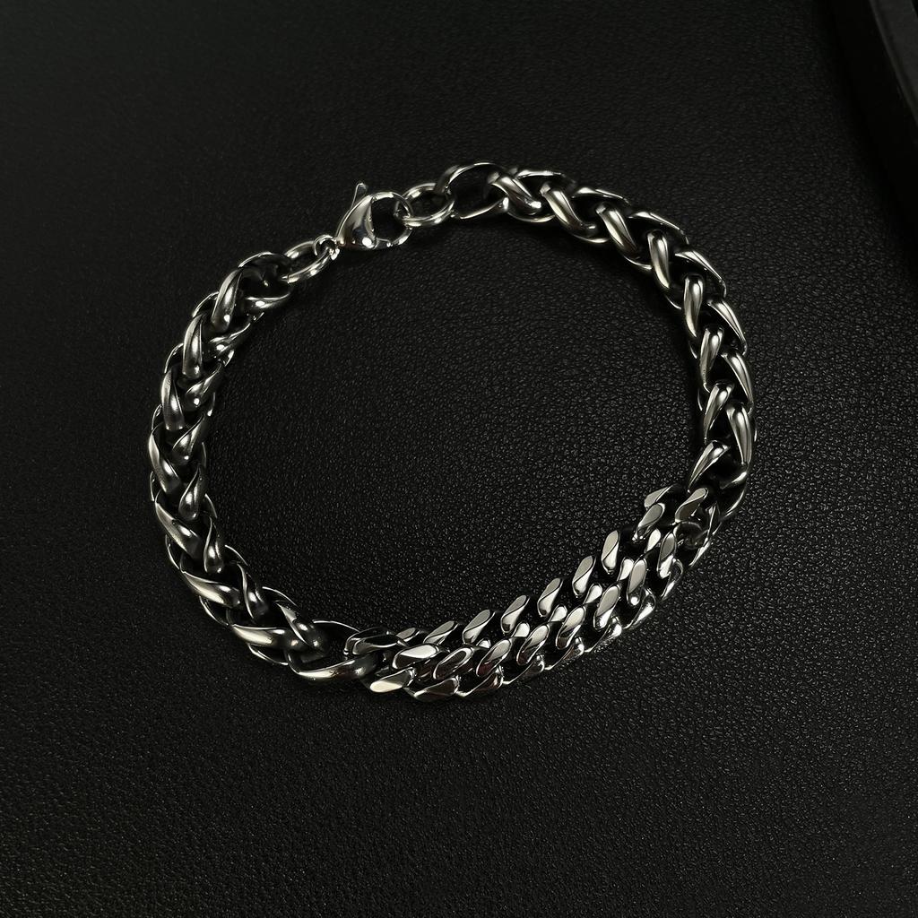 Europe and America Fashion Accessories 2026 New 316l Stainless Steel Bracelet Men Classic Cuban Chain Bracelets ALN25123126