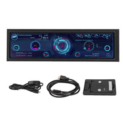 8.8 Inch IPS Display 1920x480 CPU GPU SSD Data Temperature Monitor Chassis Sub Screen for Windows