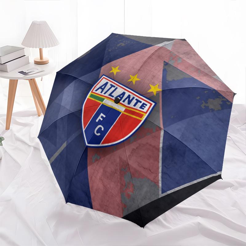 Atlante FC  Pattern, Automatic Folding Umbrella, Portable and Foldable Design, 8 Ribs, a Christmas or Birthday Gift.