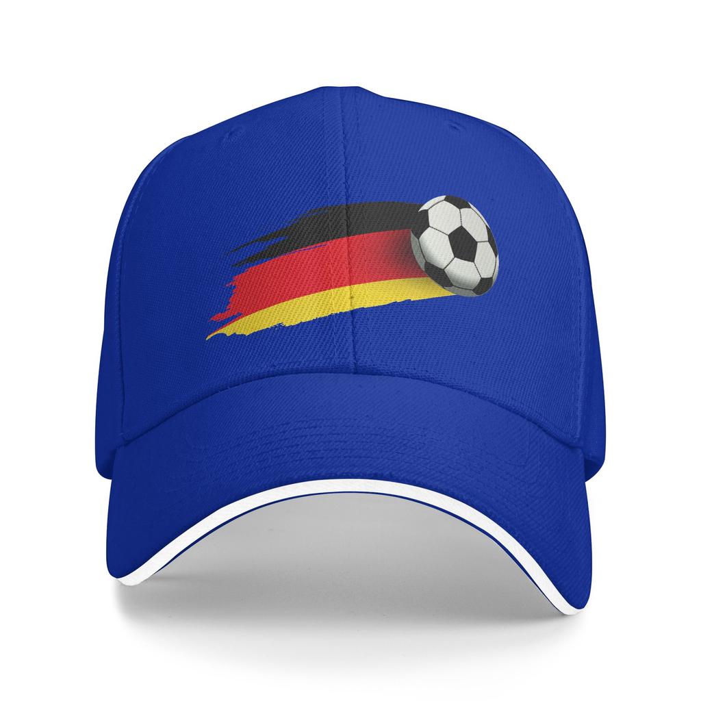 Women Unisex GerUnisexy Flag Soccer Ball Outdoor Hat  Sun Cap Casual Baseball Cap Sunscreen Hats
