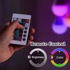 16 Colors Smart Light Bulbs E27 LED Lamp RGB With IR Remote Control AC 220V Dimmable Colorful Bulb For Bedroom Party Home Decor