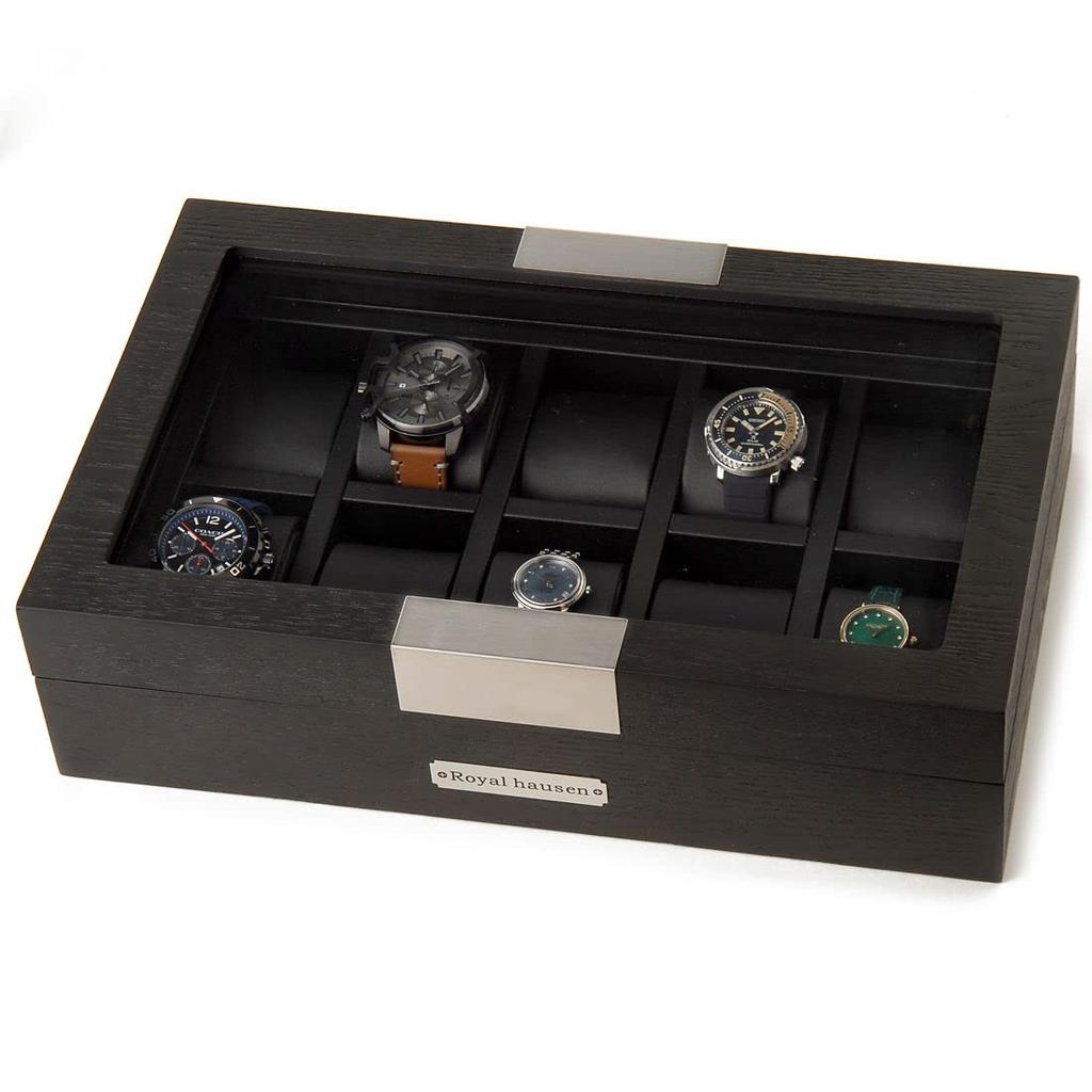 Royal Hausen Wooden Watch Storage Case for 10 Watches