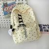 Schoolbag high-value girl schoolbag junior high school students high school students new niche polka dot backpack lightweight versatile travel 