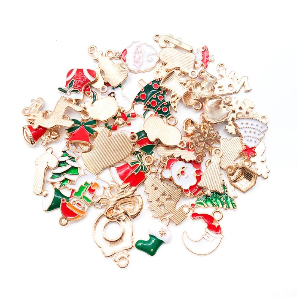 20-100pcs Snowman Cartoon Resin Figurine Pendant Alloy Hand-made Hanging Materials Home