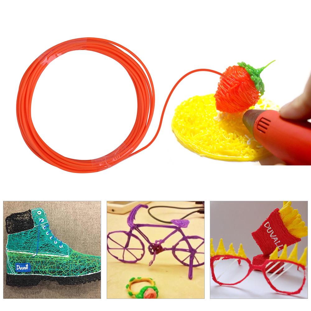 Anet 10pcs 1.75mm PCL Filament Eco Friendly Material 3D Pen Filament Refills Premium Set of 10 Different Colors for