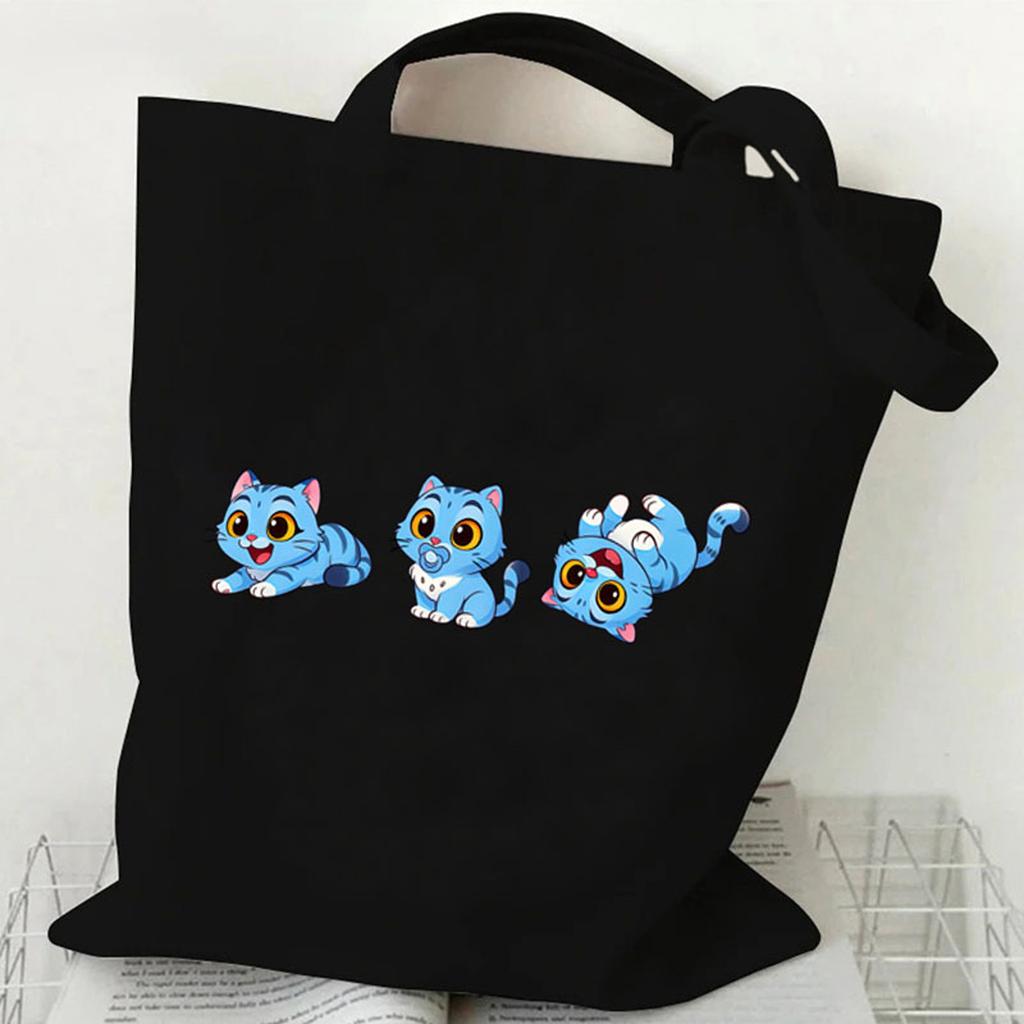 Hunters Surrounding Printed Canvas Shopping Tote Bag With Large Capacity