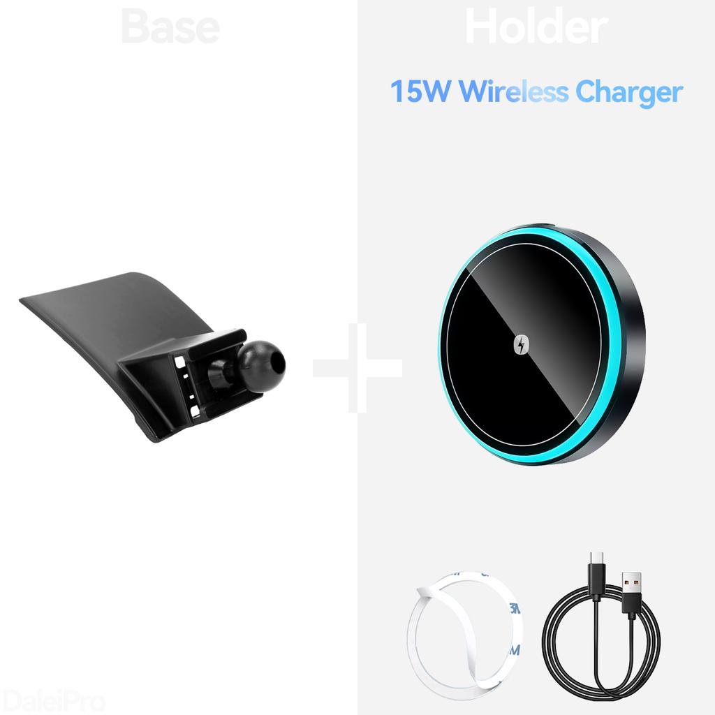 For Kia Sorento XM 2009 2010-2014 Car Phone Holder Wireless Charger Holder Phone Auto-Clamping Car Strong Magnetic Holder Base