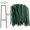Agrafes de jardin en U, piquets de clôture robustes, piquets de gazon, piquets de paysage galvanisés pour maintenir les pelouses, clous de sol pour barrière