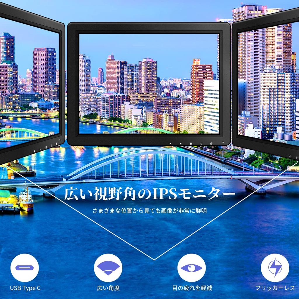 full field of view monitor LCD screen with functions (IPS panel, 178°) 10-inch HDMI/BNC/VGA/USB (1024x768)