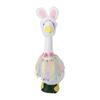 Easter Porch Geese Dress Costume Includes Hat Bowtie and Dress Festival Geese Statue Clothing for Garden Yard Decoration
