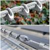 1-10pcs Stainless Steel U-Type Cable Clamp M5 M3 Steel Wire Rope Clip U Bolt Saddle Fastener Clothesline Tightener Hardware Tool