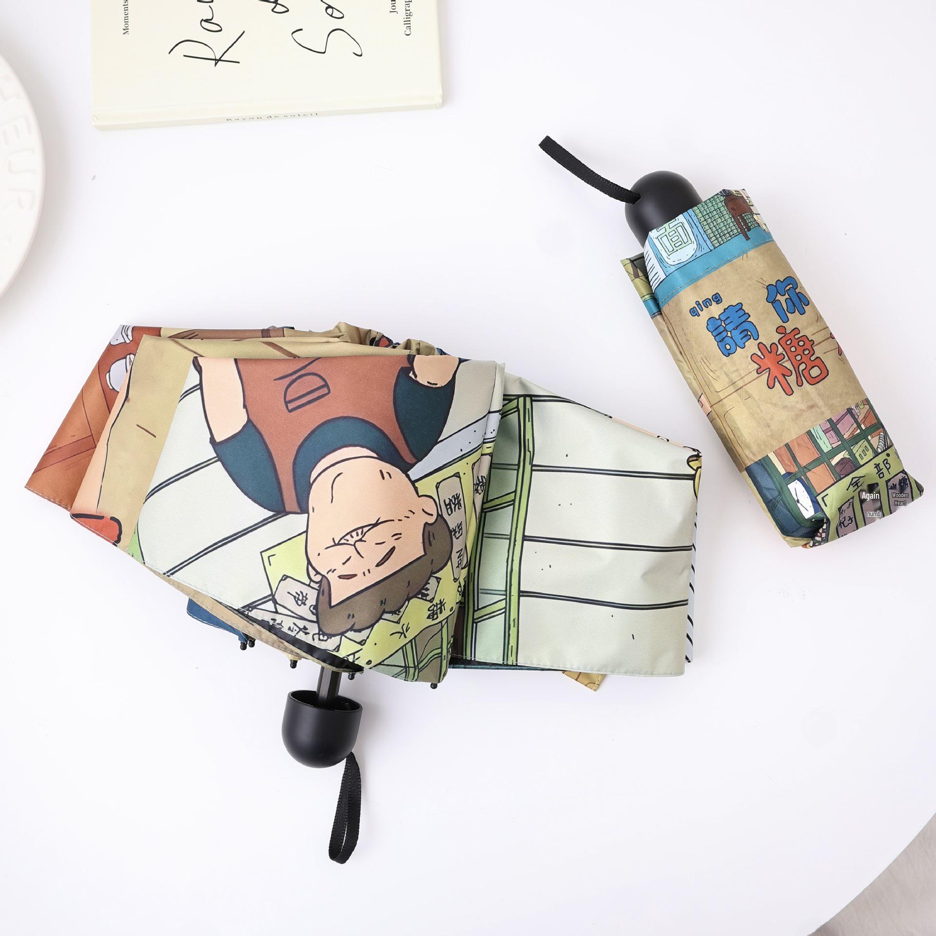 

Kids Safety Anti-Rebound Automatic Umbrella: Dual-Use Sunshade for Boys and Girls